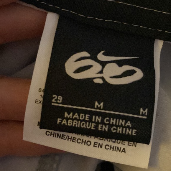 NIKE 6.0 2 Tone Board/Swim Trunks-Gray/Black-Poly Blend m - Picture 2 of 4